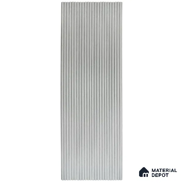 Grey Wooden Louver 413 9 ft x 4.7 inch MDF Panel - 18 mm | Suitable for Feature Wall, TV Unit & Living Room | Width is Subjected to 5% Variation